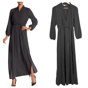 Superfoxx Polka Dot Tie Waist Maxi Dress